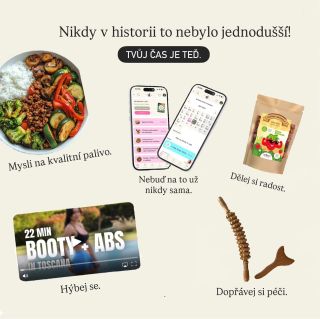 Nikdy to nebylo jednodušší! Tvůj čas je prostě teď. A já chci, abys si to připomínala každý den 🫰🏽 🥦 Mysli na kvalitní...