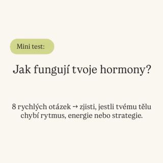 Tak jak jsi na tom? Hormony ovlivňují úplně všechno — spánek, stres, chutě, libido, náladu i výkon. Když jim porozumíš,...